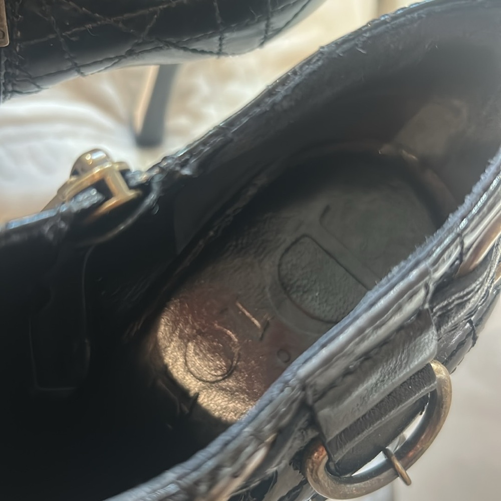 DIOR Black Patent Leather Signature Booties- 8.5 - Picture 7 of 13